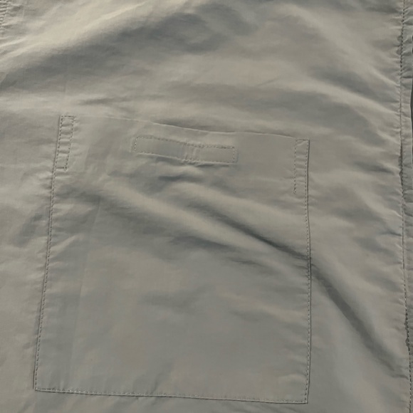 SALE! BOSS Full-Zip Nylon/Cotton Blend Over-shirt Light Blue Med Long Sleeve - Picture 4 of 13